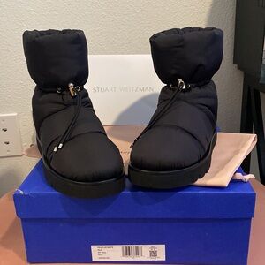 Stuart weitzman polar lug black bootie BNWB